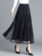 Fusta midi dama D2302