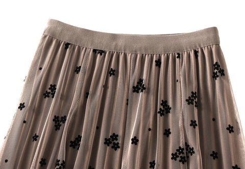 Fusta midi dama D8630