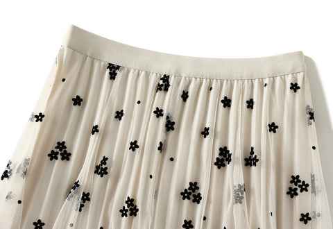 Fusta midi dama D8630