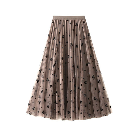 Fusta midi dama D8630