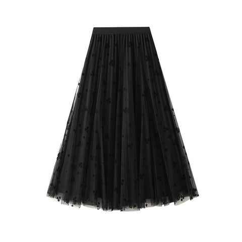 Fusta midi dama D8630