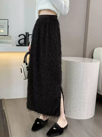 Fusta midi dama 8511