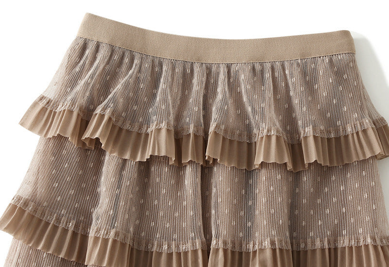 Fusta midi dama D808