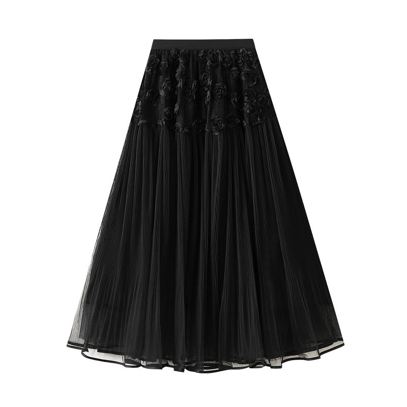 Fusta midi dama 2165