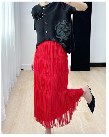 Fusta midi dama 0666 - Lusha.ro