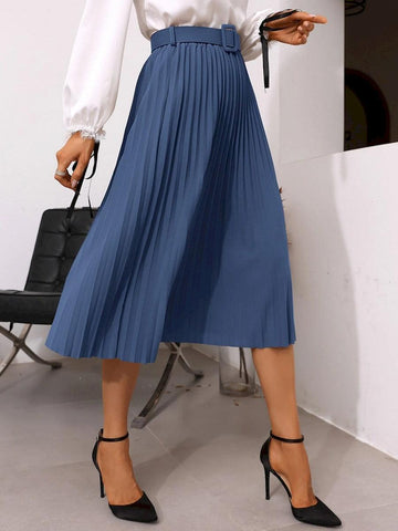 fusta midi plisata dama 7616 Maro - Lusha.ro