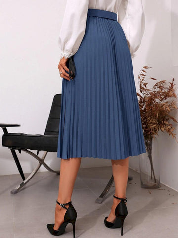 fusta midi plisata dama 7616 Maro - Lusha.ro