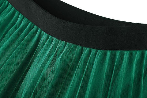 Fusta midi cu perle aplicate 8610 - Lusha.ro