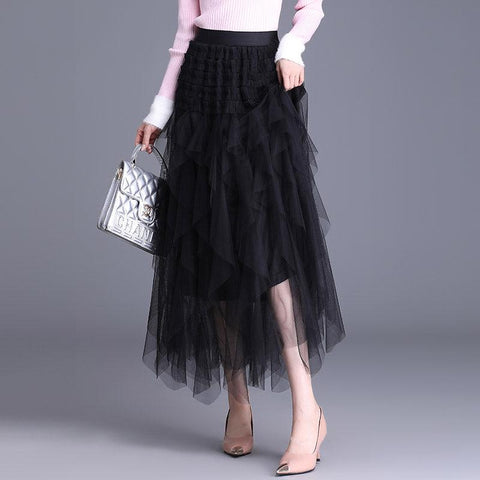 Fusta midi dama D0895 - Lusha.ro