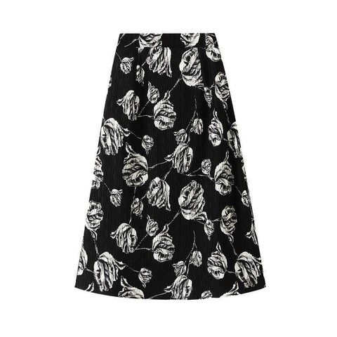 Fusta midi dama D6615 - Lusha.ro