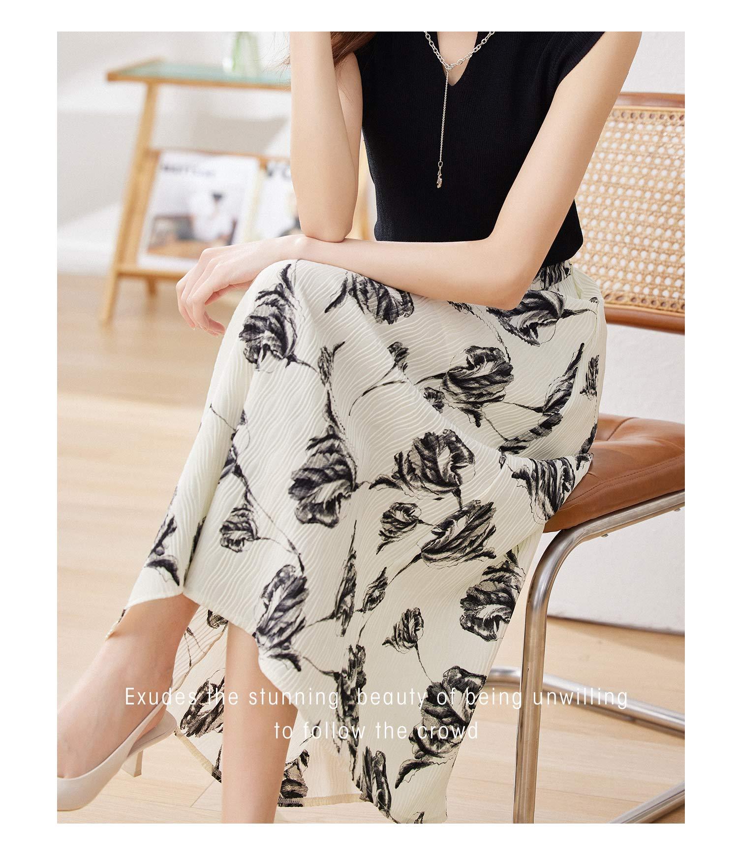 Fusta midi dama D6615 - Lusha.ro