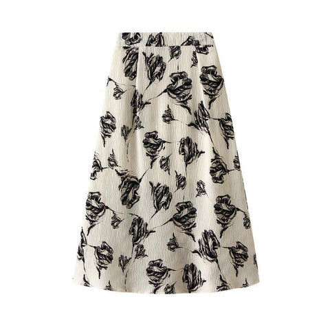 Fusta midi dama D6615 - Lusha.ro